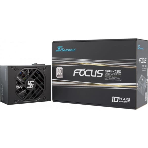 Seasonic Focus SPX (2021) SFX-netværksaggregat, 750 W Sort