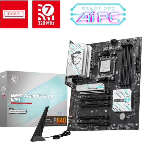 MSI B840 GAMING PLUS WIFI AM5 ATX-moderkort