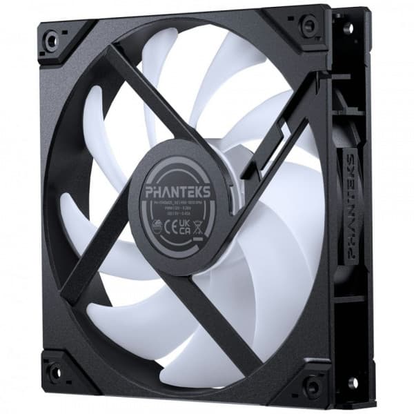 Phanteks M25 Gen2 140 mm PWM DRGB Vänd fläkt, svart