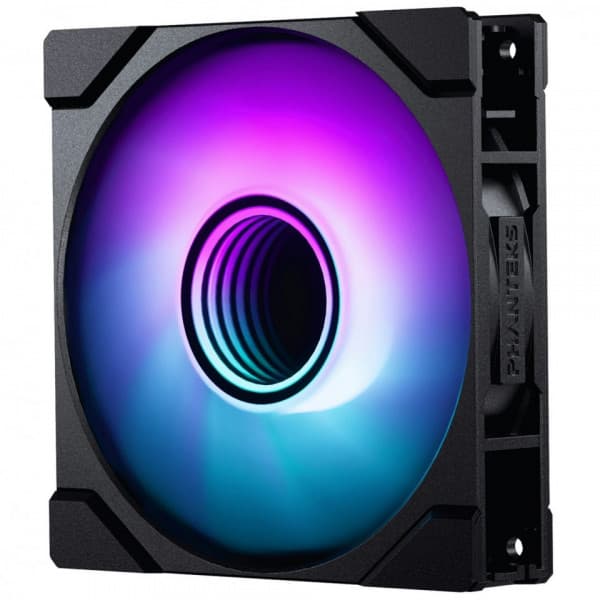 Phanteks M25 Gen2 120 mm PWM DRGB fläkt, svart Svart
