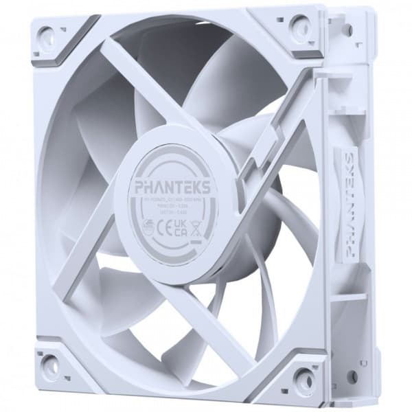 Phanteks M25 Gen2 120 mm PWM DRGB-blæser, hvid, 3 stk