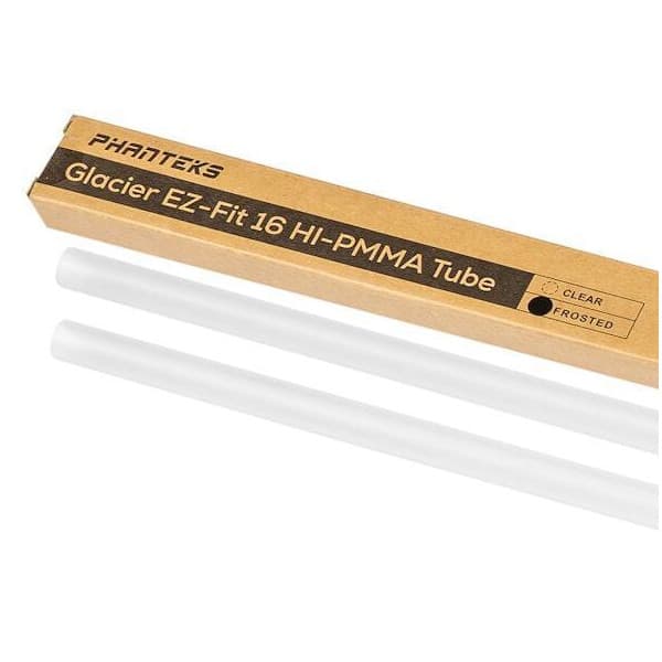 Phanteks Glacier EZ-Fit 16 16x12 mm PMMA hårdslang, 2 x 90 cm