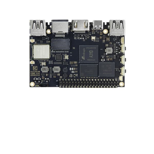 Khadas VIM3 enkeltkortcomputer, Amlogic A311D SoC, 4K@60fps videooutput,4G (32G)