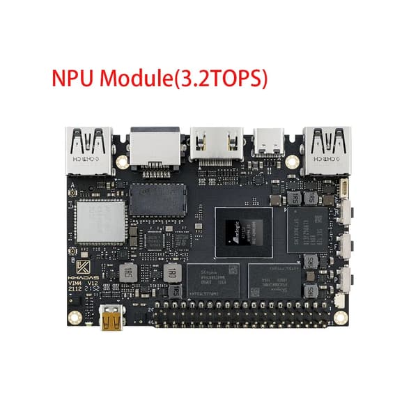 Enkelt kortdator, 8 GB RAM, 32 GB lagring, 3,2 TOPS NPU,Ny VIM4