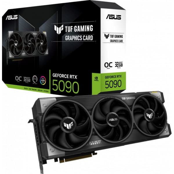 ASUS TUF Gaming GeForce RTX 5090 32GB GDDR7 OC Edition grafikkort Svart, Grå