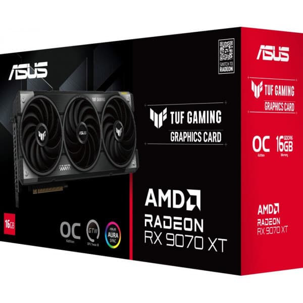 ASUS TUF Gaming Radeon RX 9070 XT OC Edition 16 Gt näytönohjain
