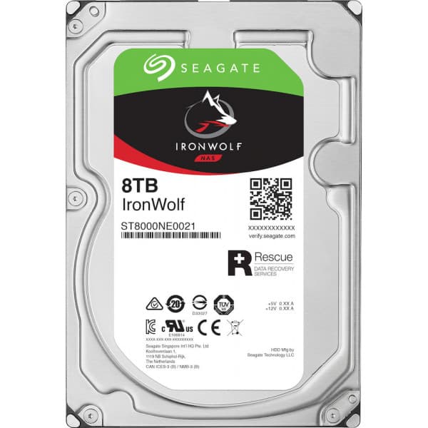 Seagate IRONWOLF NAS 8 Tt SATAIII 256 Mt 3,5" -kovalevy