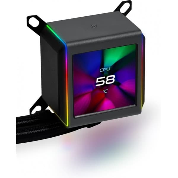 Lian Li Galahad II LCD 280 mm vätskekylningssystem, svart