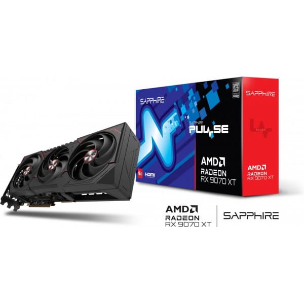 Sapphire PULSE AMD Radeon RX 9070 XT grafikkort