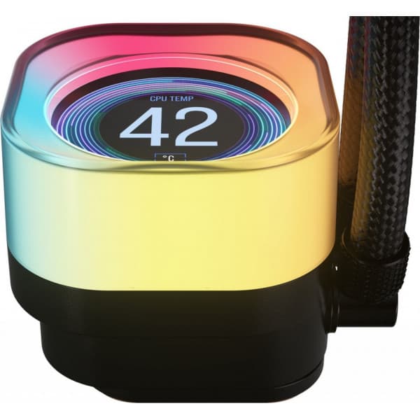 Corsair iCUE LINK TITAN 360 RX LCD vattenkylningssystem, svart