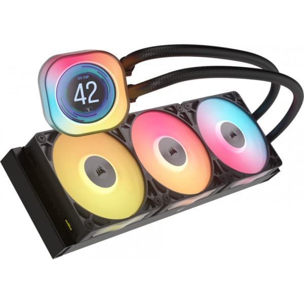 Corsair iCUE LINK TITAN 360 RX LCD vattenkylningssystem, svart