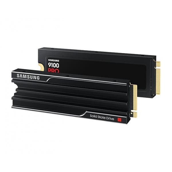 Samsung 9100 PRO 2 Tt M.2 NVMe Gen 5 SSD-kovalevy jäähdytyselementillä