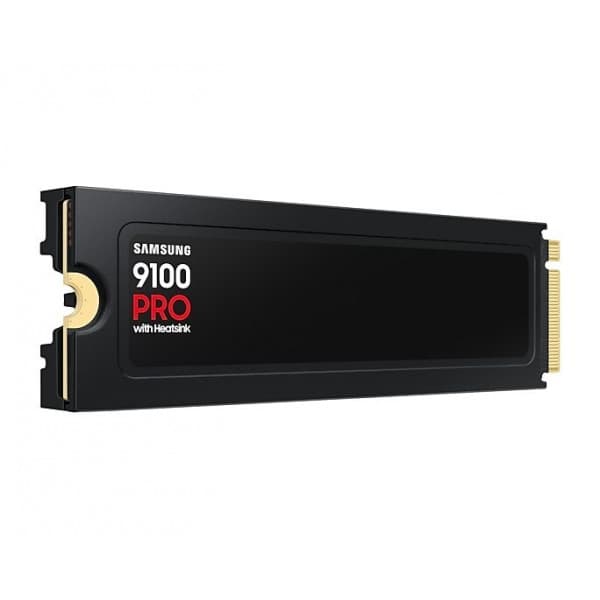 Samsung 9100 PRO 4 TB M.2 NVMe Gen 5 SSD-enhet med kylfläns