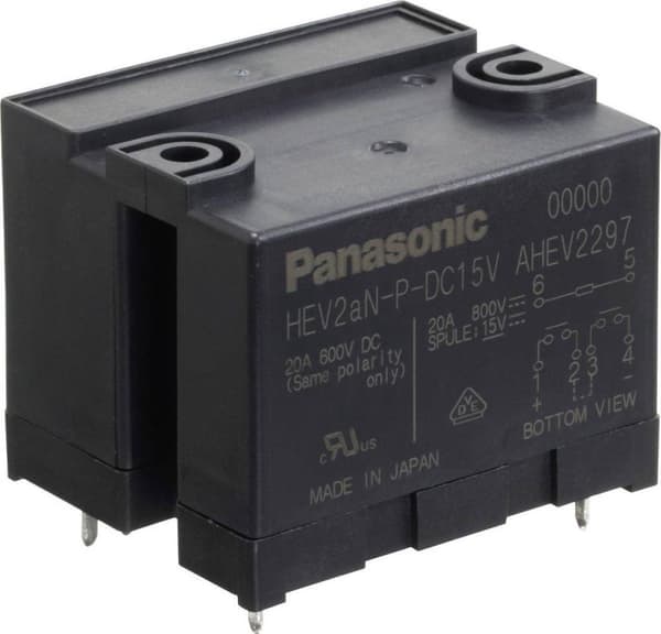 Panasonic HEV2AN-P-DC24V Printrelæ 24 V/DC 20 A 2x NO 1 stk.