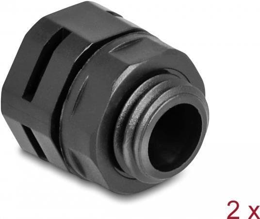 Delock trykkompenseringselement M12 sort 2 stk (60479)