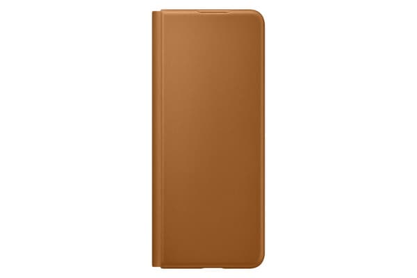 Læder Flip Taske - Samsung Galaxy Z Fold3 5G - Camel