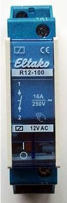 R12-100-12V - kopplingsrelä - 1 slutkontakt 12V AC (22100011)