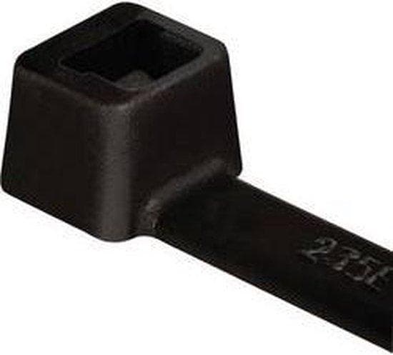 HellermannTyton kabelbindere indvendigt takkede T-Series (L x B) 210 mm x 4,7 mm T80R-N66-BK-C1 farve: sort 100 stk. HellermannTyton (111-08010)