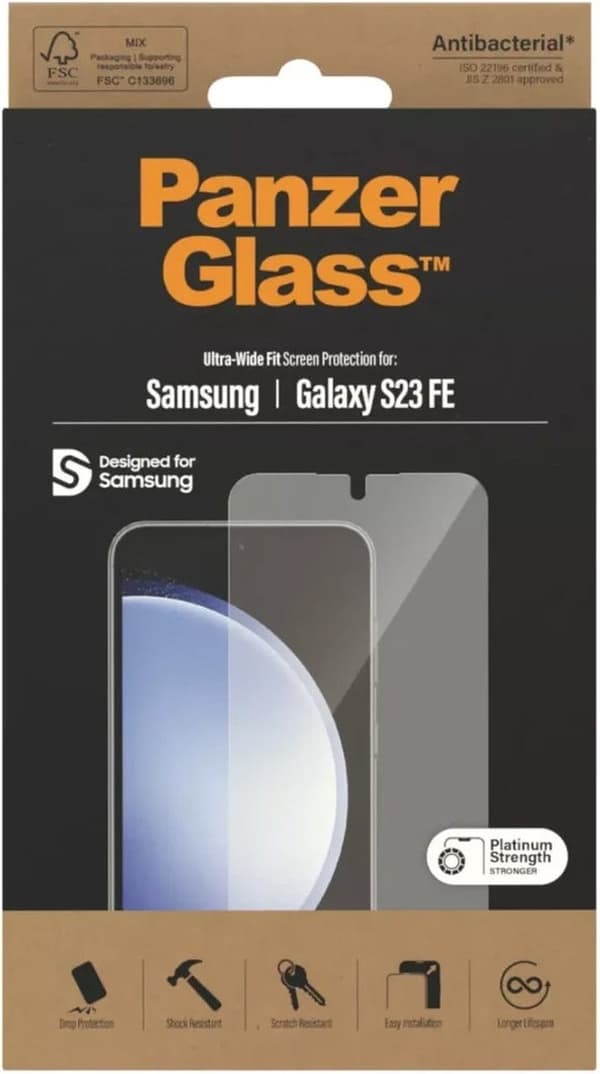 PanzerGlass 7341 Skärm-/ryggskydd för smartphones Genomskinligt skärmskydd Samsung 1 st(ar) (