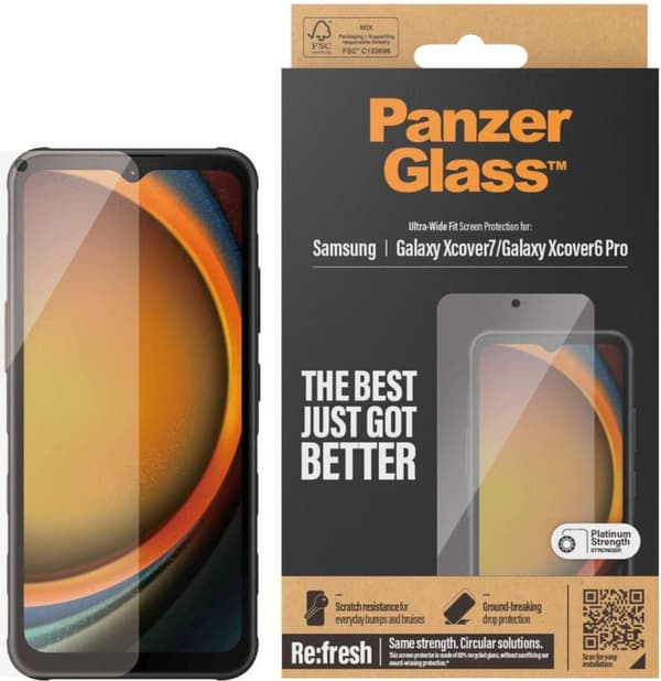 PanzerGlass skärmskydd Samsung Galaxy Xcover7 Ultra-W F (7365)