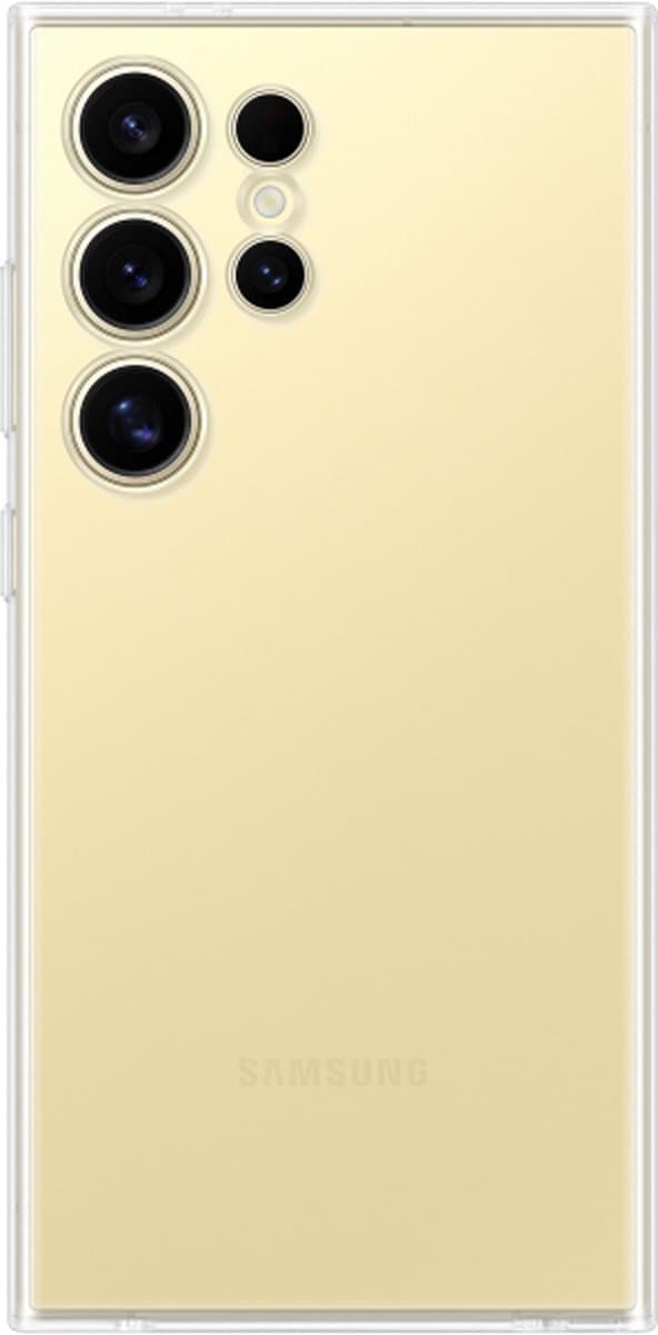 Samsung Clear Cover - Sendes til Samsung Galaxy S24 Ultra - Gennemsigtig