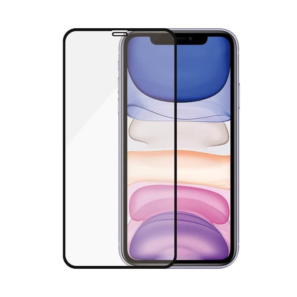Koteloystävällinen näytönsuoja Iphone 11 / Xr - musta / musta