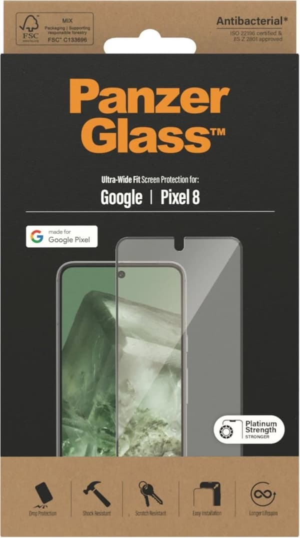 PanzerGlass Google Pixel 8 UWF - Sort