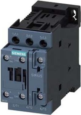 Siemens kontaktori AC3 5,5 kW 1 NA + 1NC jatkuva virta 24 V S0 ruuvi