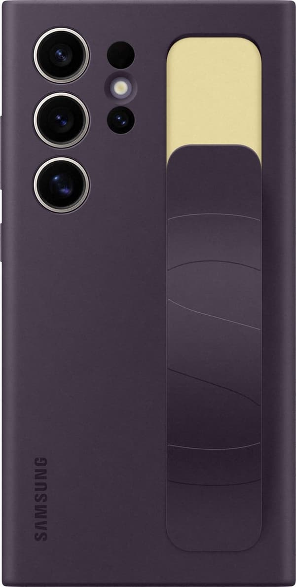 Samsung Standing Grip Case - Sendes til Samsung Galaxy S24 Ultra - Mørk Violet