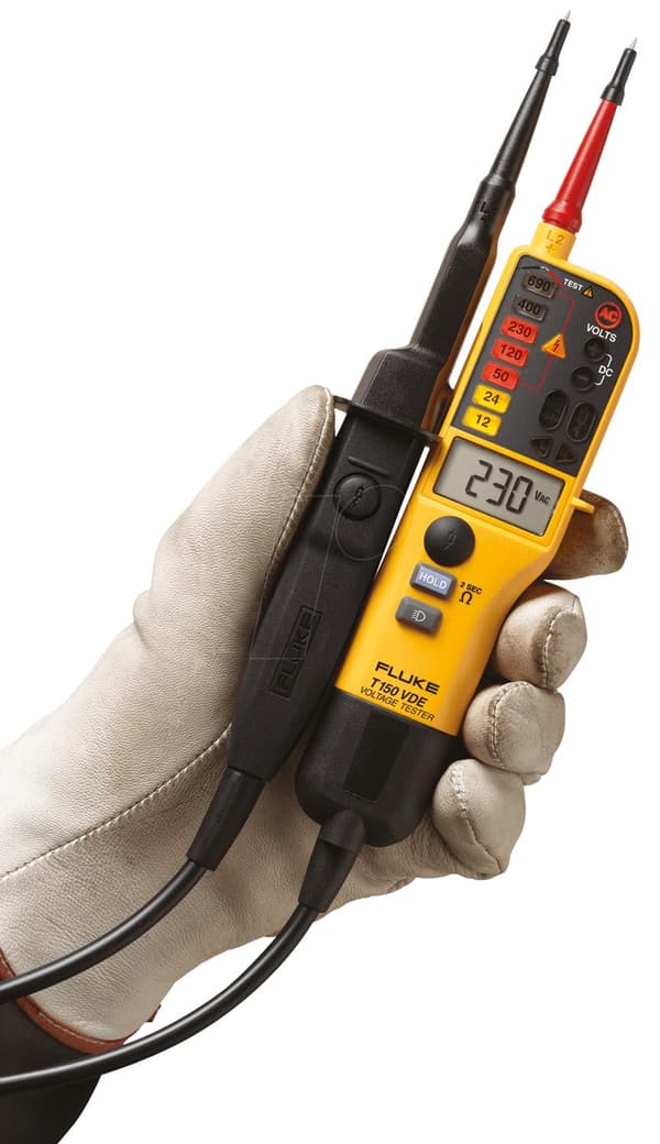 Fluke T150/VDE multimeter digitalt multimeter CAT II 500V, CAT III 600V (4093109)