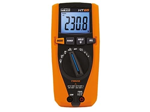 HT Instruments HT65 håndholdt multimeter digital CAT III 1000 V, CAT IV 600V Display (tæller): 4000