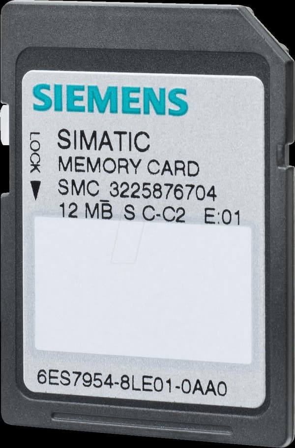 Muistikortti SIMATIC S7 for S7-1x00 CPU/SINAMICS (6ES7954-8LE03-0AA0)