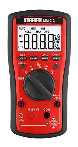 Benning MM 2-3 håndholdt multimeter digitalt CAT II 1000 V, CAT III 600 V, CAT IV 300 V Display (tæller): 6000 (044693)