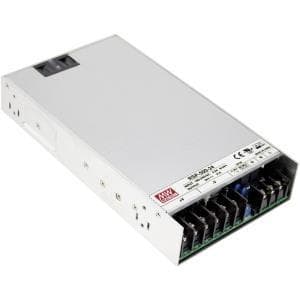 Mean Well RSP-500-serien RSP-500-24 - Strømforsyning (intern) - AC 110/230 V - 500 Watt - PFC Sølv