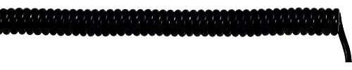 LAPP 73220250 spiralkabel UNITRONIC® SPIRAL 100mm / 400mm 4 x 0,25mm² sort 5stk.