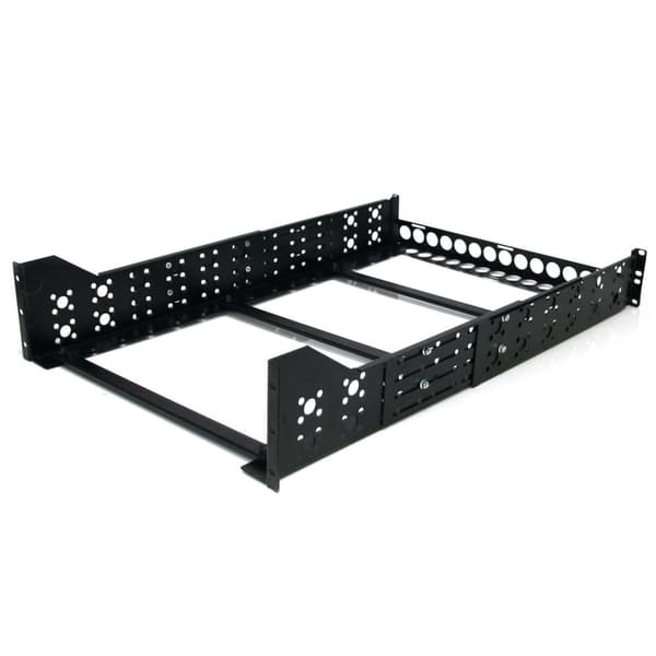 StarTech.com 3U fasta 19" Universal Server Rack Rails med justerbart djup