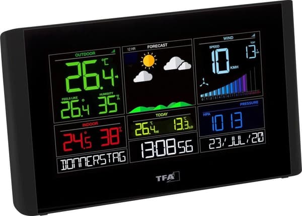 TFA Dostmann VIEW BREEZE 35.8001.01 WLAN vejrstationsprognose for 12 til 24 timer (35.8001.01)