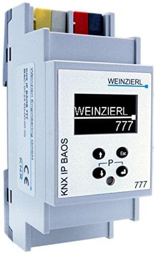 Weinzierl 5193 KNX IP BAOS 777 interface og objektserver op til 2000 data s. OLED (5193)