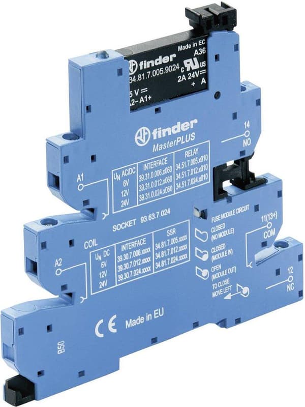 Finder Halvlederrelæ 39.30.0.024.8240-1 2 A Koblingsspænding (maks.): 230 V/AC 1 stk.