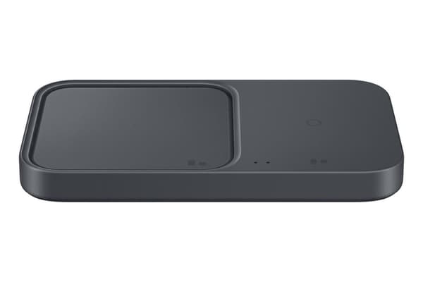 Samsung Wireless Charger Duo - matkasovittimella - musta Harmaa