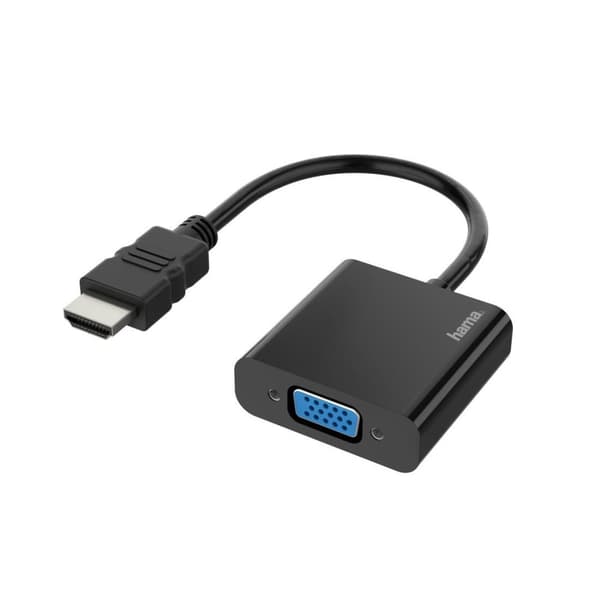 Hama Videoadapter HDMI™-stik - VGA-tilslutning Lydtilslutning. Fuld HD 1080p