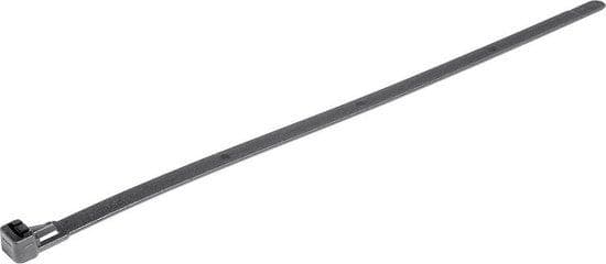 HellermannTyton kabelbindere indvendigt takket med håndtagslås sort 150 mm x 7,6 mm, 131-21410 (REL140--BK)