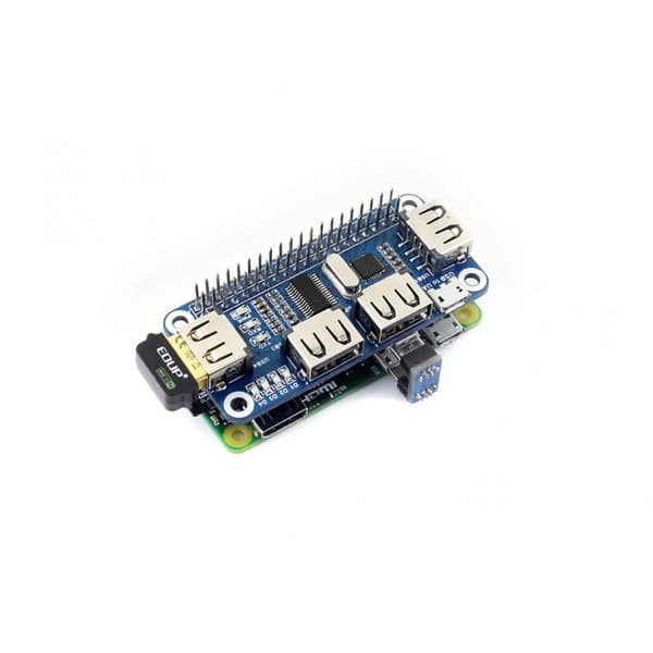 4-portars USB-hubb för Raspberry Pi