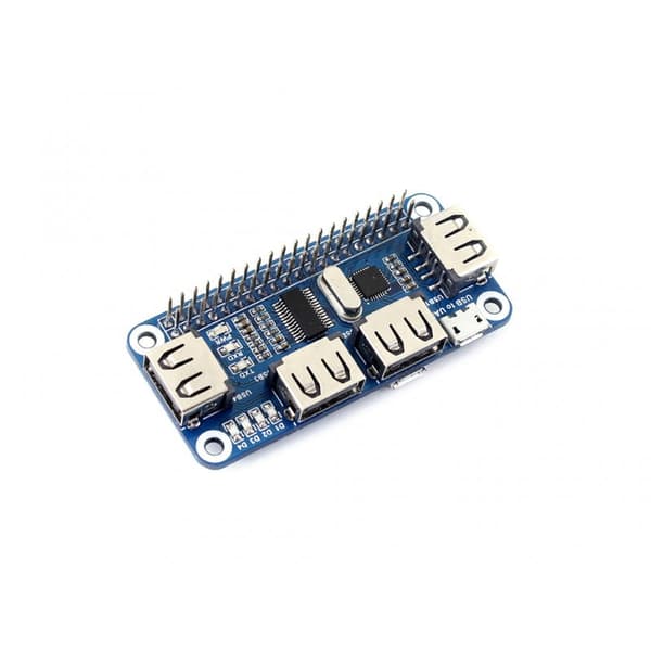 4-portars USB-hubb för Raspberry Pi