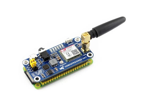 HAT til Raspberry Pi med SIM868 GSM/GPRS/GNSS/Bluetooth