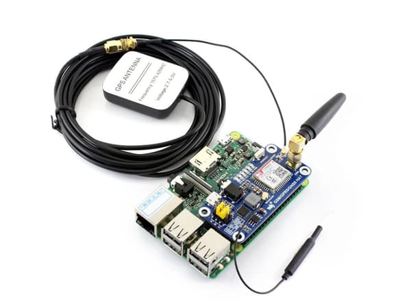 HAT til Raspberry Pi med SIM868 GSM/GPRS/GNSS/Bluetooth