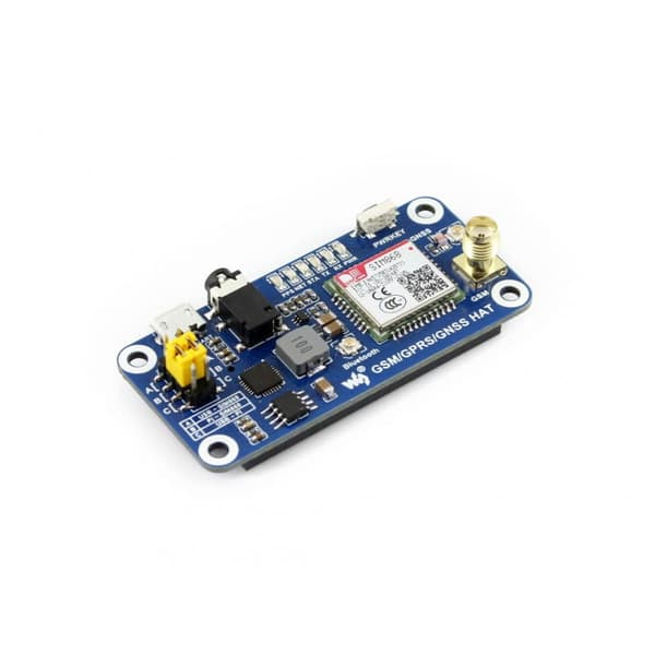 HAT til Raspberry Pi med SIM868 GSM/GPRS/GNSS/Bluetooth