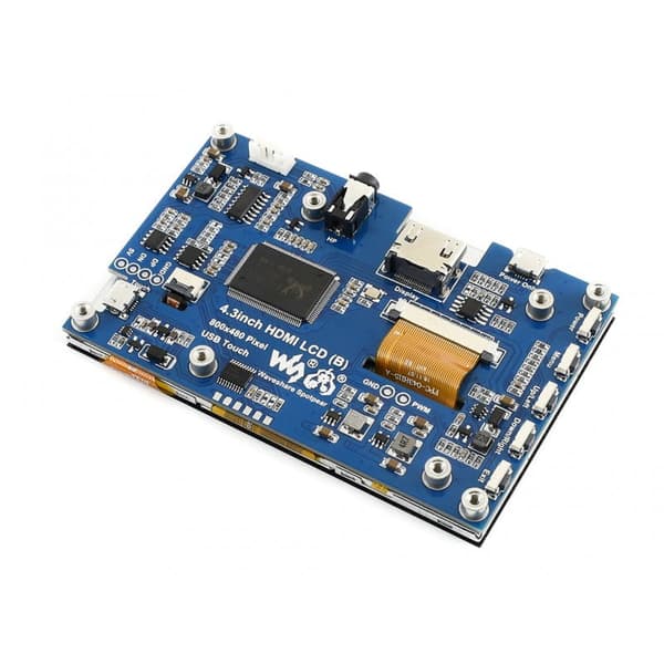 4,3" IPS LCD-skärm HDMI med pekskärm 800x480