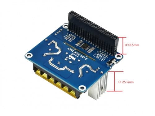 2-kanals Triac-udvidelseskort til Raspberry Pi