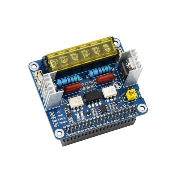 2-kanavainen triac-laajennuskortti Raspberry Pille
